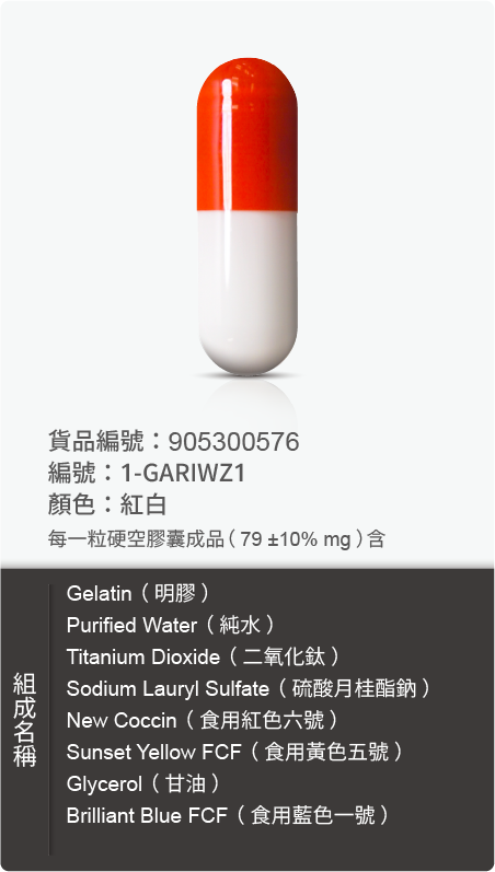 動物膠囊－尺寸 1 號樣式