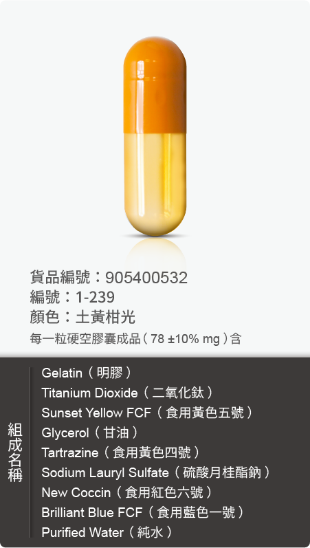 動物膠囊－尺寸 1 號樣式